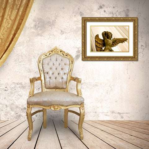 Poland, Gdansk Angel in St Marys Church Gold Ornate Wood Framed Art Print with Double Matting by Ross, Nancy ,  Steve