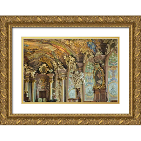 Poland, Wroclaw University of Wroclaw Gold Ornate Wood Framed Art Print with Double Matting by Zuckerman, Jim