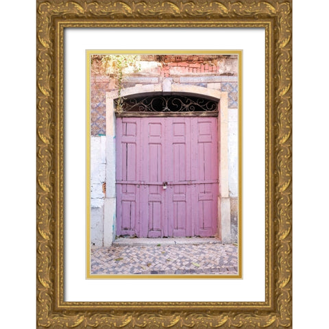 Lisbon-Portugal Gold Ornate Wood Framed Art Print with Double Matting by McRoberts, Julien