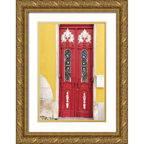 Lisbon-Portugal Gold Ornate Wood Framed Art Print with Double Matting by McRoberts, Julien