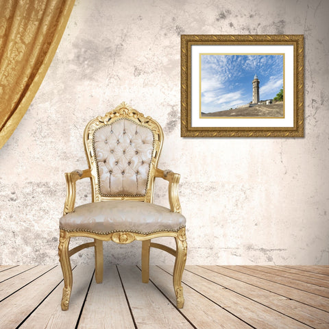 Nature Reserve Vulcao dos Capelinhos Faial Island-an island in the Azores in the Atlantic Ocean  Gold Ornate Wood Framed Art Print with Double Matting by Zwick, Martin