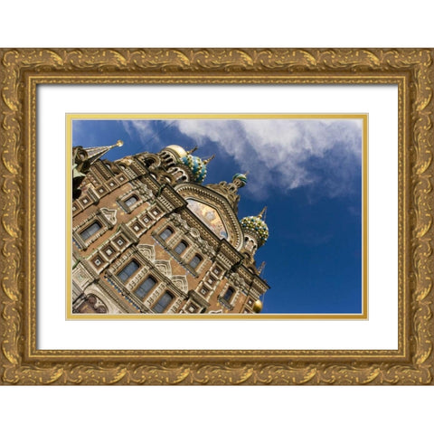Russia Church of the Savior on the Spilled Blood Gold Ornate Wood Framed Art Print with Double Matting by Ross, Nancy ,  Steve