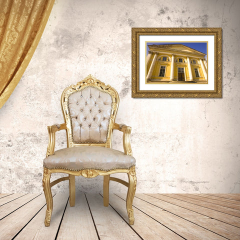 Russia, Pushkin Entrance to Alexander Palace Gold Ornate Wood Framed Art Print with Double Matting by Ross, Nancy ,  Steve