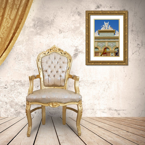 Spain-Canary Islands-Tenerife Island-Santa Cruz de Tenerife-Circulo de Amistad XII de Enero Gold Ornate Wood Framed Art Print with Double Matting by Bibikow, Walter