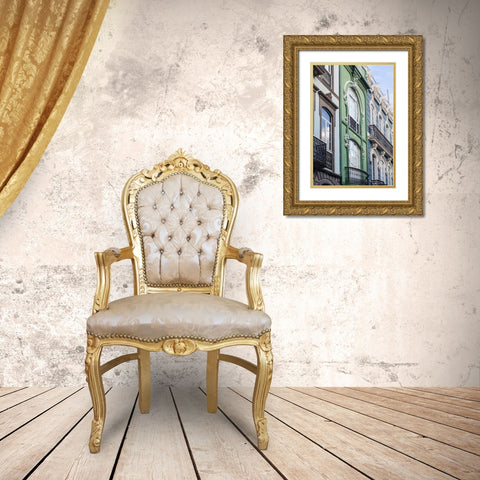 Spain-Canary Islands-Gran Canaria Island-Las Palmas de Gran Canaria-Triana neighborhood Gold Ornate Wood Framed Art Print with Double Matting by Bibikow, Walter