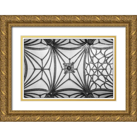 Spain-Canary Islands-Gran Canaria Island-Las Palmas de Gran Canaria-Catedral de Santa Ana-interior Gold Ornate Wood Framed Art Print with Double Matting by Bibikow, Walter