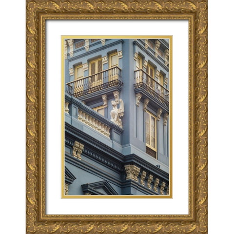 Spain-Canary Islands-Gran Canaria Island-Las Palmas de Gran Canaria-Triana neighborhood Gold Ornate Wood Framed Art Print with Double Matting by Bibikow, Walter