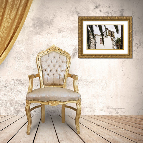 Canary Islands-La Palma Island-San Andres-Iglesia de San Andres church-built in 1515 Gold Ornate Wood Framed Art Print with Double Matting by Bibikow, Walter