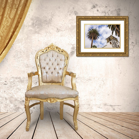 Canary Islands-La Palma Island-San Andres-Iglesia de San Andres church-built in 1515 Gold Ornate Wood Framed Art Print with Double Matting by Bibikow, Walter