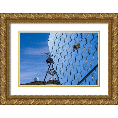 Canary Islands--Roque de los Muchachos Observatory-The Florian Goebel MAGIC Telescopes Gold Ornate Wood Framed Art Print with Double Matting by Bibikow, Walter