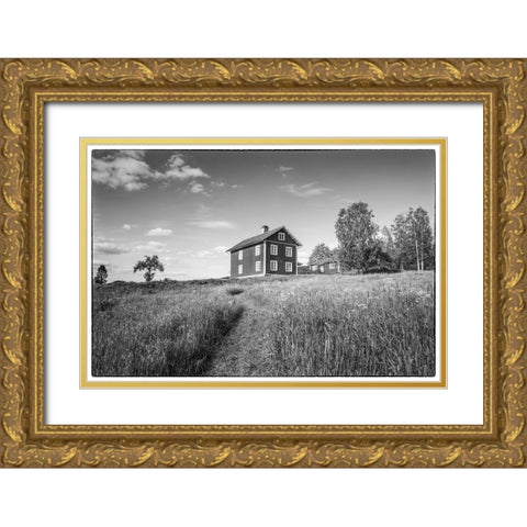 Sweden-Varmland-Marbacka-estate of first female writer to win the Noble Prize of Literature-Selma L Gold Ornate Wood Framed Art Print with Double Matting by Bibikow, Walter