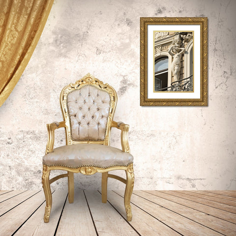 Art Nouveau building on Alberta Street in central Riga-Latvia Gold Ornate Wood Framed Art Print with Double Matting by Su, Keren