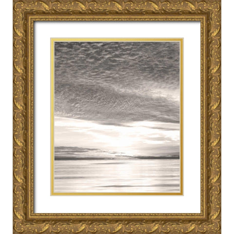 California, San Diego Sunset Cliffs at Sunset Gold Ornate Wood Framed Art Print with Double Matting by Talbot Frank, Christopher