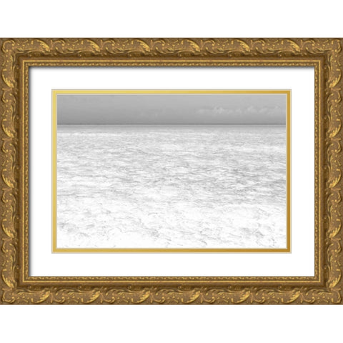 Bahamas, Exuma Island Seascape of Shroud Cay Gold Ornate Wood Framed Art Print with Double Matting by Paulson, Don