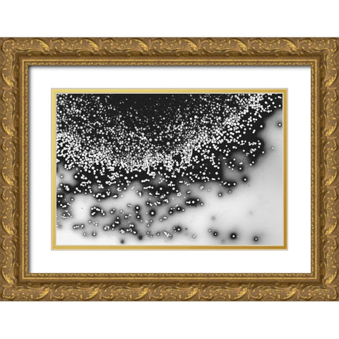 Beet juice and salt crystals Gold Ornate Wood Framed Art Print with Double Matting by Muench, Zandria