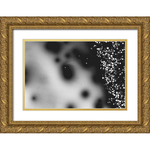 Beet juice and salt crystals Gold Ornate Wood Framed Art Print with Double Matting by Muench, Zandria
