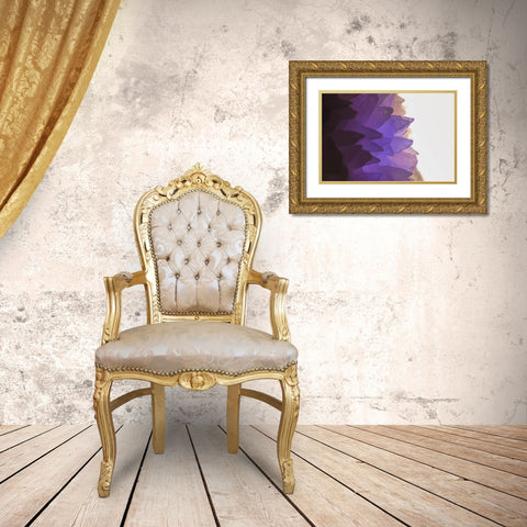 Rose Quartz Gold Ornate Wood Framed Art Print with Double Matting by Muench, Zandria