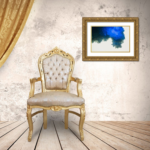 Quartz crystals Gold Ornate Wood Framed Art Print with Double Matting by Muench, Zandria
