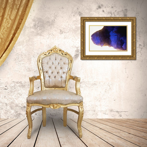 Quartz crystals Gold Ornate Wood Framed Art Print with Double Matting by Muench, Zandria
