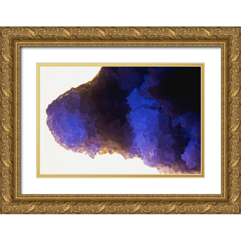 Quartz crystals Gold Ornate Wood Framed Art Print with Double Matting by Muench, Zandria