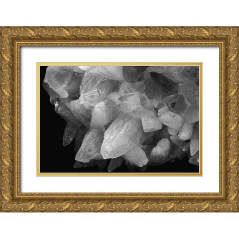 Rose Quartz Gold Ornate Wood Framed Art Print with Double Matting by Muench, Zandria