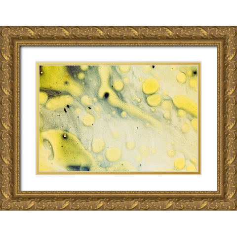 Paint-oil and water Gold Ornate Wood Framed Art Print with Double Matting by Muench, Zandria
