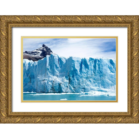 Argentina-Santa Cruz Los Glaciares National Park Gold Ornate Wood Framed Art Print with Double Matting by Molinari, Michele