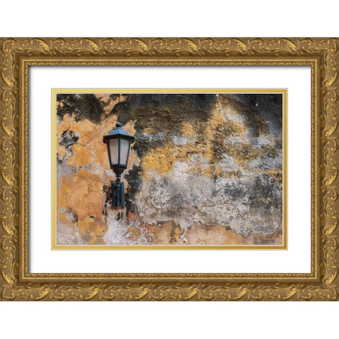 South America-Colombia-Cartagena The Palace of Inquisition-aka Inquisition Palace Gold Ornate Wood Framed Art Print with Double Matting by Hopkins, Cindy Miller