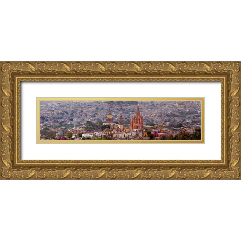 Mexico, San Miguel de Allende Gold Ornate Wood Framed Art Print with Double Matting by Paulson, Don