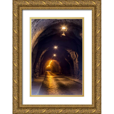 Mexico, Guanajuato Underground roadway Gold Ornate Wood Framed Art Print with Double Matting by Paulson, Don