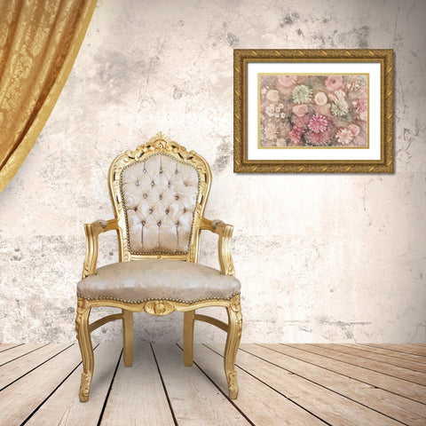 Mexico Abstract of a flower arrangement Gold Ornate Wood Framed Art Print with Double Matting by Paulson, Don