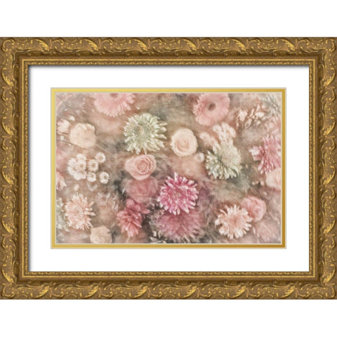 Mexico Abstract of a flower arrangement Gold Ornate Wood Framed Art Print with Double Matting by Paulson, Don