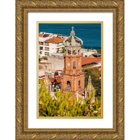 Our Lady of Guadalupe-Puerto Vallarta-Jalisco-Mexico Gold Ornate Wood Framed Art Print with Double Matting by DeFreitas, Michael