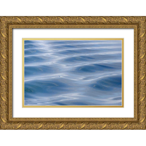 USA, Alaska Detail of boat wake Gold Ornate Wood Framed Art Print with Double Matting by Paulson, Don
