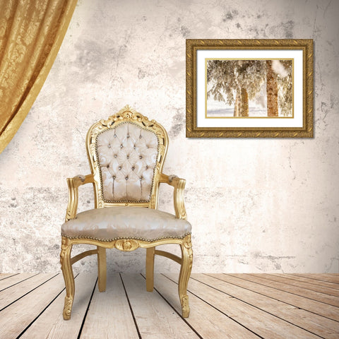 Alaska Close-up of frost falling from branches in winter Gold Ornate Wood Framed Art Print with Double Matting by Jaynes Gallery