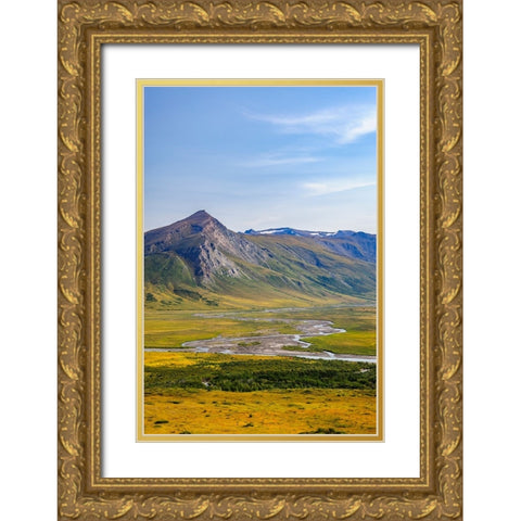 USA- Alaska- Gates of the Arctic National Park- Noatak River Gold Ornate Wood Framed Art Print with Double Matting by Norrsell, Fredrik