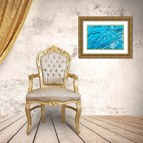 Glacial Ice No 4 Gold Ornate Wood Framed Art Print with Double Matting by Engelbrecht, Jim