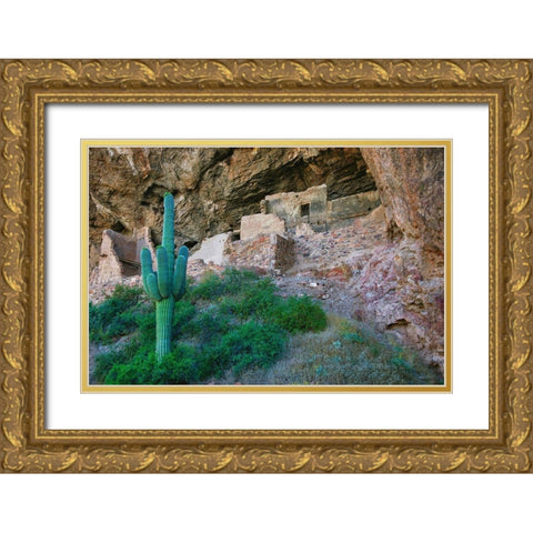 Tonto National Monument-Arizona-USA Gold Ornate Wood Framed Art Print with Double Matting by Miller, Anna