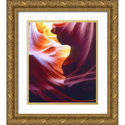 USA, Arizona, Antelope Slot Canyon Gold Ornate Wood Framed Art Print with Double Matting by Talbot Frank, Christopher