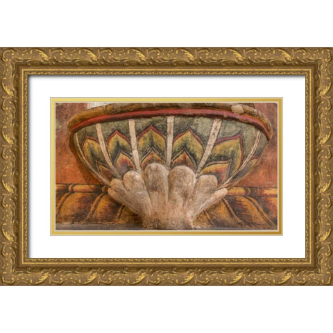 AZ, San Xavier del Bac Mission Wall vessel Gold Ornate Wood Framed Art Print with Double Matting by Kaveney, Wendy