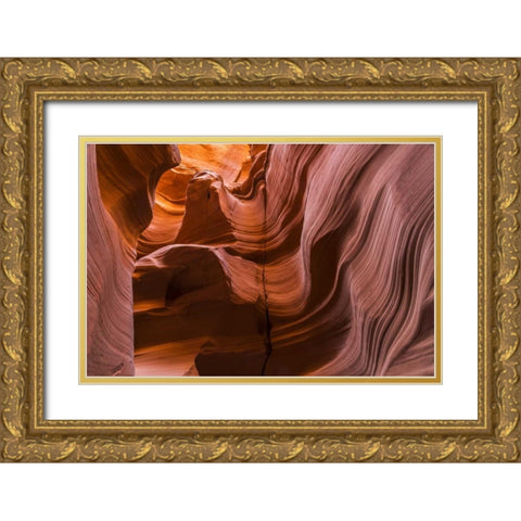 AZ, Canyon X Formation in eroded sandstone rock Gold Ornate Wood Framed Art Print with Double Matting by Paulson, Don