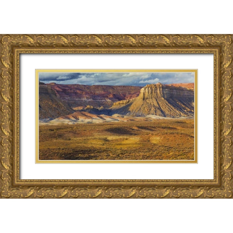 Arizona Landscape in Glen Canyon NRA Gold Ornate Wood Framed Art Print with Double Matting by Paulson, Don