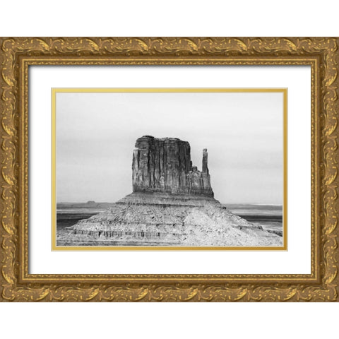 AZ, Formation in Monument Valley Gold Ornate Wood Framed Art Print with Double Matting by Flaherty, Dennis