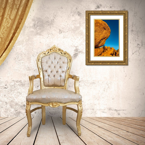 Jumbled granite boulders at Council Rocks in the Dragoon Mountains in the Coronado National Forest- Gold Ornate Wood Framed Art Print with Double Matting by Haney, Chuck