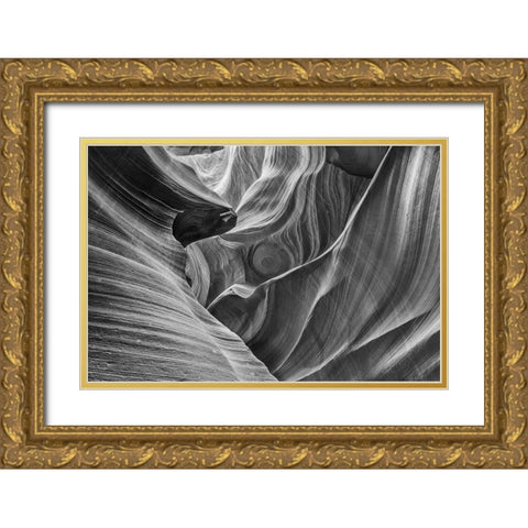 Antelope Canyon-Arizona Gold Ornate Wood Framed Art Print with Double Matting by Ford, John