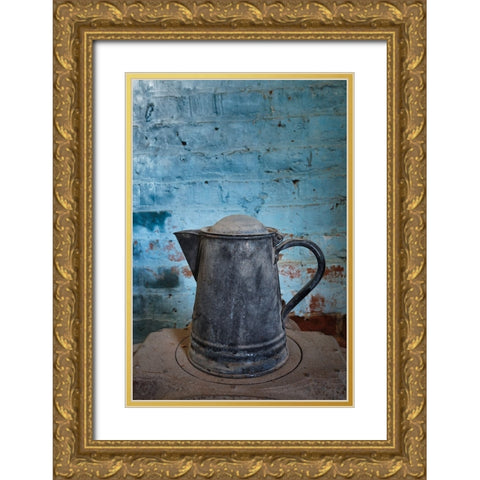 Saloon interior-Bodie State Historic Park-California Gold Ornate Wood Framed Art Print with Double Matting by Jones, Adam