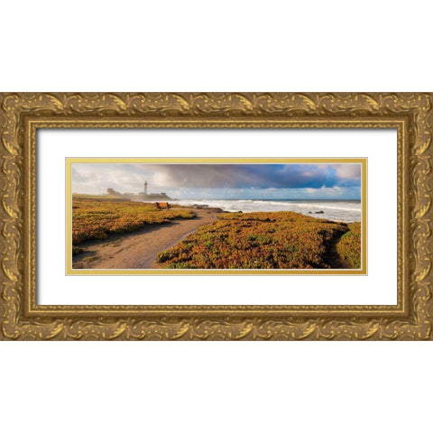 Big Sur Area-California-USA Gold Ornate Wood Framed Art Print with Double Matting by Miller, Anna