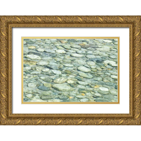 California, Sequoia NP Stones in Paradise Creek Gold Ornate Wood Framed Art Print with Double Matting by Paulson, Don