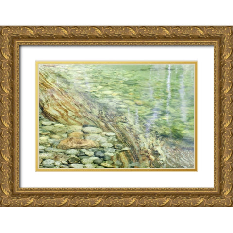 California, Sequoia NP Stones in Paradise Creek Gold Ornate Wood Framed Art Print with Double Matting by Paulson, Don