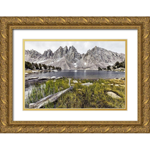 Kearsarge Lake-High Sierra Gold Ornate Wood Framed Art Print with Double Matting by Ford, John